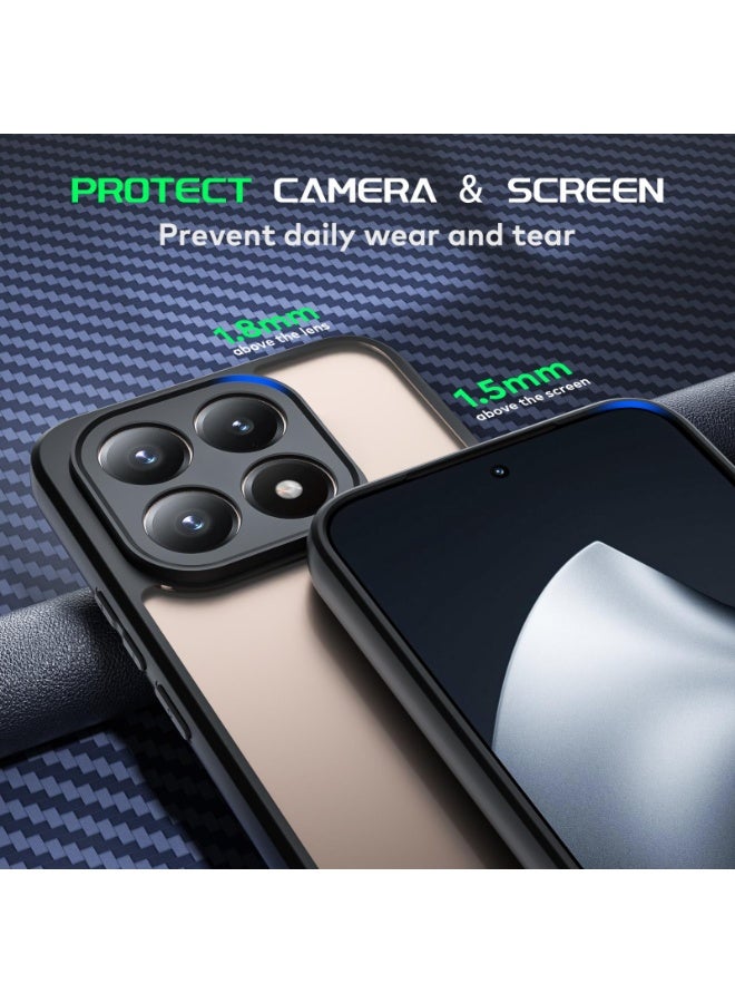 Case Cover Shockproof Hard PC Back Soft TPU Frame Anti-yellowing Slim Protective Cover Compatible with Xiaomi 15T (Clear) - Image 3